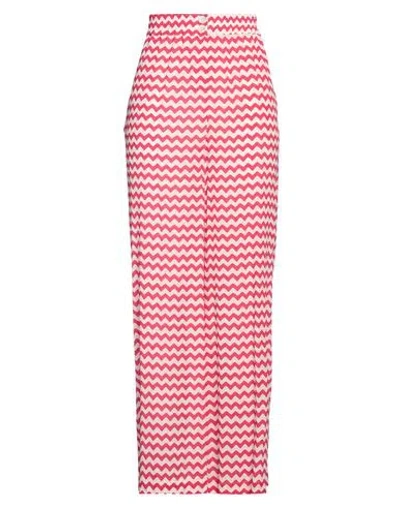 Semicouture Woman Pants Magenta Size 6 Viscose In Purple