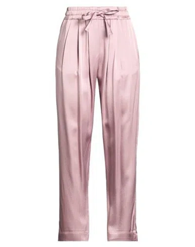 Semicouture Woman Pants Mauve Size 4 Acetate, Viscose In Purple