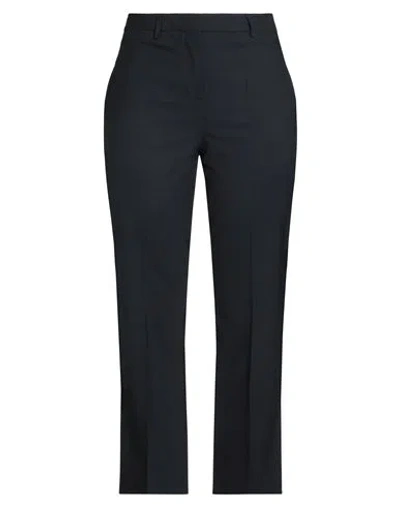 Semicouture Woman Pants Midnight Blue Size 10 Polyester, Virgin Wool, Elastane
