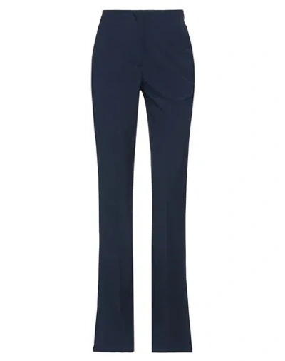 Semicouture Woman Pants Midnight Blue Size 2 Polyester, Viscose, Elastane