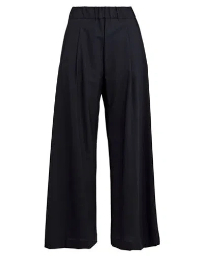 Semicouture Woman Pants Midnight Blue Size 4 Polyester, Virgin Wool, Elastane