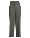 Semicouture Woman Pants Military Green Size 2 Viscose, Virgin Wool