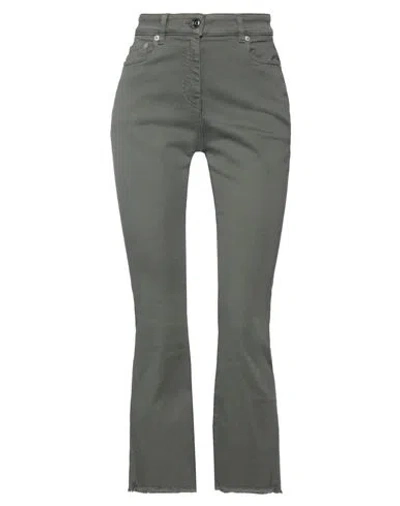 Semicouture Woman Pants Military Green Size 30 Cotton, Elastomultiester, Elastane