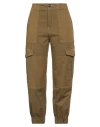 Semicouture Woman Pants Military Green Size 6 Acetate, Polyamide, Metallic Fiber In Green