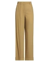 Semicouture Woman Pants Mustard Size 2 Viscose, Virgin Wool In Yellow