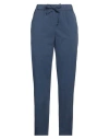 Semicouture Woman Pants Navy Size 8 Cotton, Elastane In Navy Blue