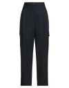 Semicouture Woman Pants Navy Size 10 Polyester, Virgin Wool, Elastane