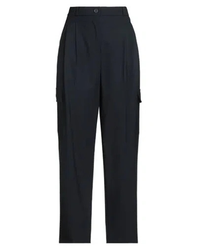 Semicouture Woman Pants Navy Size 10 Polyester, Virgin Wool, Elastane