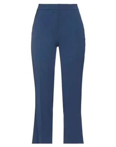 Semicouture Woman Pants Navy Size 6 Triacetate, Polyester In Navy Blue