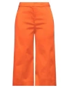 Semicouture Woman Pants Orange Size 6 Acetate, Polyamide, Elastane