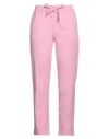 Semicouture Woman Pants Pink Size 2 Cotton, Elastane