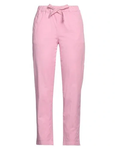 Semicouture Woman Pants Pink Size 2 Cotton, Elastane