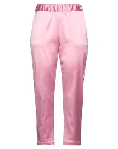 Semicouture Woman Pants Pink Size 4 Acetate, Polyamide, Elastane