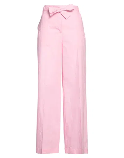 Semicouture Woman Pants Pink Size 8 Cotton