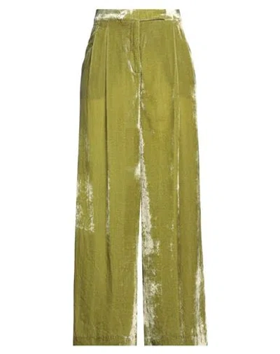 Semicouture Woman Pants Sage Green Size 8 Viscose, Polyamide