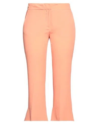 Semicouture Woman Pants Salmon Pink Size 6 Acetate, Silk