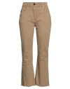 Semicouture Woman Pants Sand Size 31 Cotton, Elastane