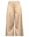 Semicouture Woman Pants Sand Size 6 Acetate, Polyamide, Elastane In Beige