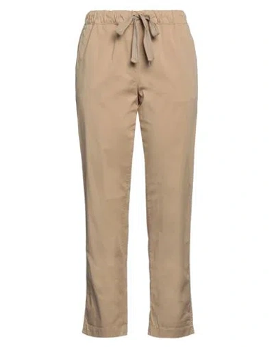 Semicouture Woman Pants Sand Size 8 Cotton, Elastane In Beige