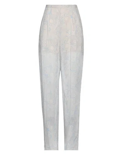 Semicouture Woman Pants Sky Blue Size 8 Polyester