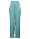 Semicouture Woman Pants Turquoise Size 8 Acetate, Silk In Blue
