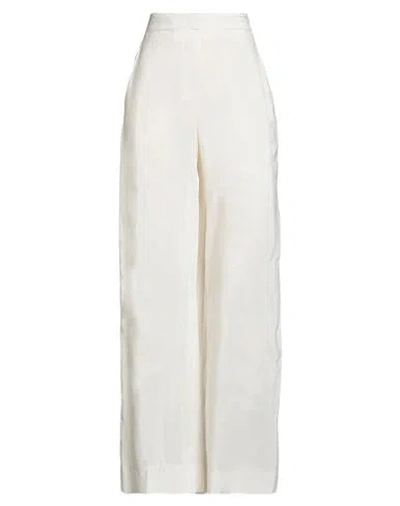Semicouture Woman Pants White Size 2 Viscose