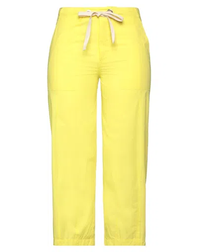 Semicouture Pants In Yellow
