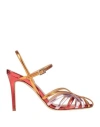 Semicouture Woman Sandals Mandarin Size 8 Synthetic Fibers