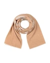 Semicouture Woman Scarf Camel Size - Wool, Polyamide In Beige