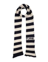 Semicouture Woman Scarf Navy Size - Wool, Polyamide In Navy Blue