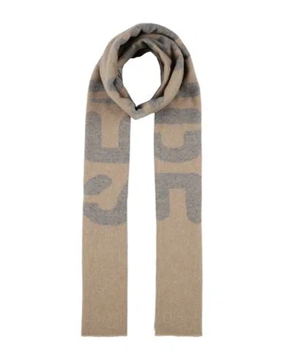 Semicouture Woman Scarf Sand Size - Wool, Polyamide In Beige