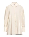 Semicouture Woman Shirt Beige Size 8 Viscose, Polyamide