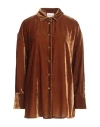 Semicouture Woman Shirt Brown Size 6 Viscose, Polyamide
