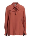 Semicouture Woman Shirt Antique Rose Size 8 Acetate, Silk In Pink