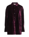 Semicouture Woman Shirt Plum Size 2 Viscose, Polyamide In Purple