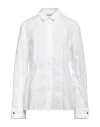Shop Semicouture Woman Shirt White Size 6 Cotton