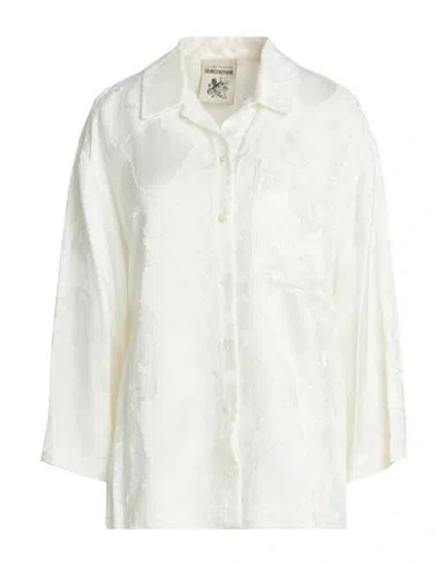 Semicouture Woman Shirt White Size 6 Viscose