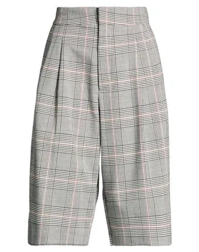 Semicouture Woman Shorts & Bermuda Shorts Grey Size 6 Polyester, Viscose, Wool, Elastane In Gray