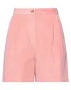 Semicouture Woman Shorts & Bermuda Shorts Pink Size 6 Cotton In Pink