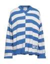 Semicouture Woman Sweater Azure Size L Wool, Polyamide In Blue