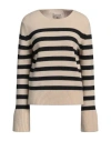 Semicouture Woman Sweater Beige Size Xs Virgin Wool, Cashmere