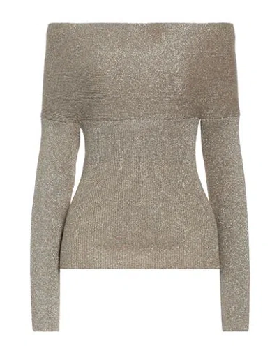 Semicouture Woman Sweater Beige Size Xl Polyester, Polyamide