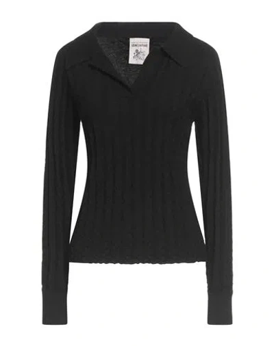 Semicouture Woman Sweater Black Size L Virgin Wool