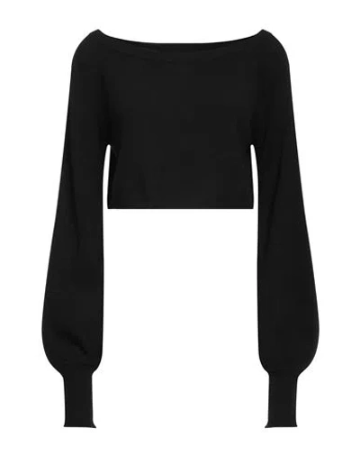 Semicouture Woman Sweater Black Size S Cashmere, Polyamide
