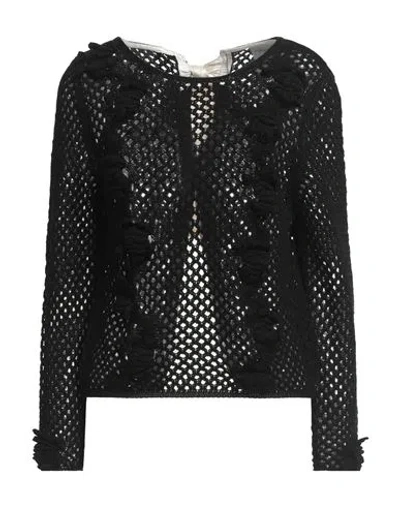 Semicouture Woman Sweater Black Size S Cotton