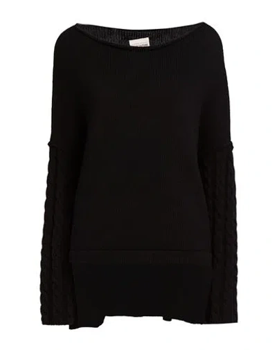Semicouture Woman Sweater Black Size S Wool, Polyamide