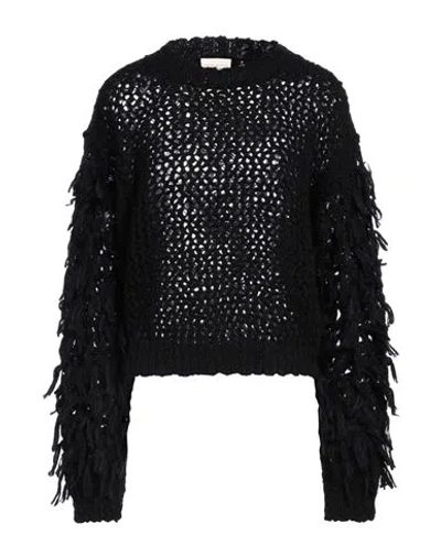 Semicouture Woman Sweater Black Size Xs Wool, Polyamide