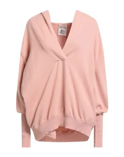 Semicouture Woman Sweater Blush Size S Virgin Wool, Cashmere In Pink