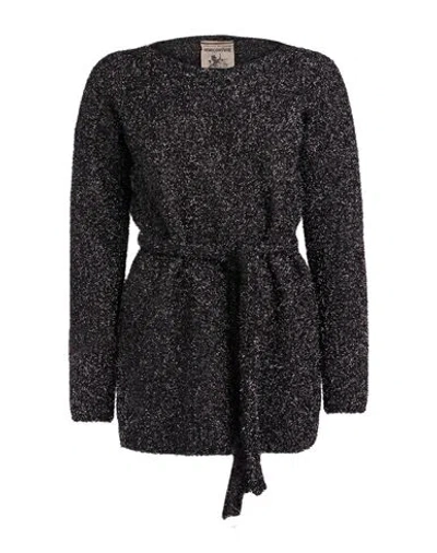 Semicouture Woman Sweater Charcoal Size S Polyester, Polyamide In Gray