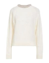 Semicouture Woman Sweater Ivory Size M Alpaca Wool, Polyamide, Virgin Wool